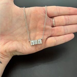 Kate Spade Silver Bow Necklace